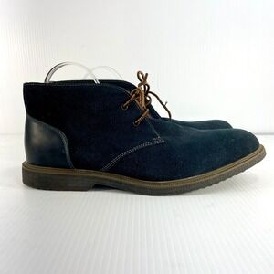 Bass Radley Navy Blue Suede Leather Chukka Ankle Boots Mens 13‎
